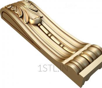 Corbels (KR_0193) 3D model for CNC machine