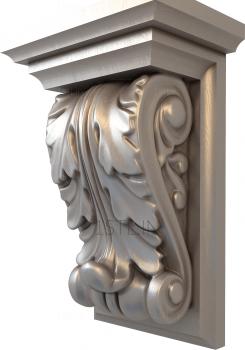 Corbels (KR_0195-9) 3D model for CNC machine