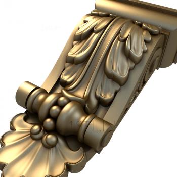 Corbels (KR_0240) 3D model for CNC machine