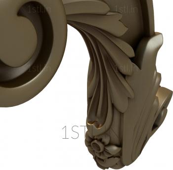 Corbels (KR_0298) 3D model for CNC machine