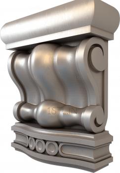 Corbels (KR_0301-1) 3D model for CNC machine