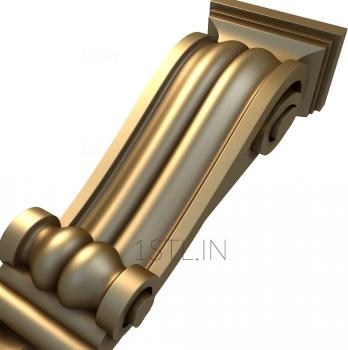 Corbels (KR_0321) 3D model for CNC machine