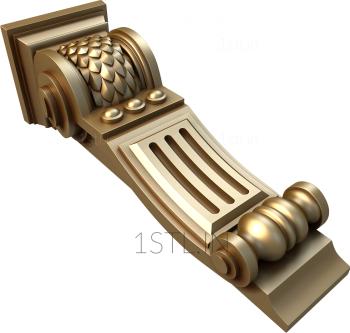 Corbels (KR_0322) 3D model for CNC machine