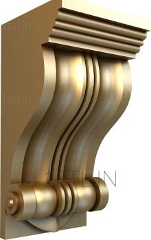 Corbels (KR_0327-9) 3D model for CNC machine