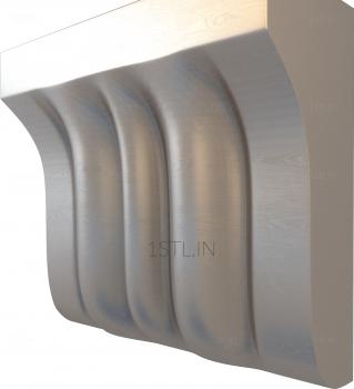 Corbels (KR_0332) 3D model for CNC machine