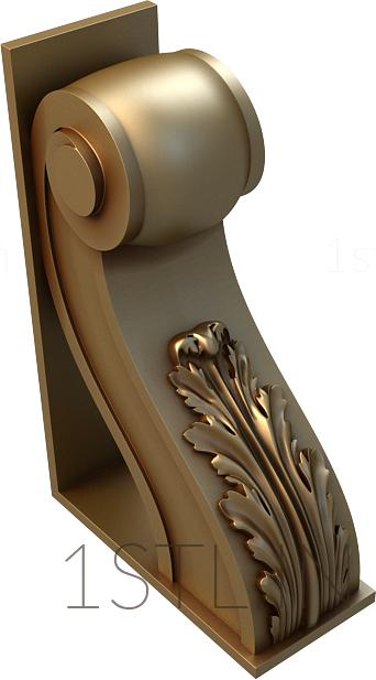 Corbels (KR_0338) 3D model for CNC machine