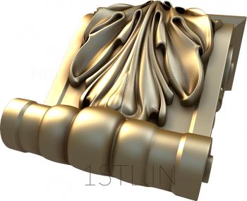 Corbels (KR_0342) 3D model for CNC machine