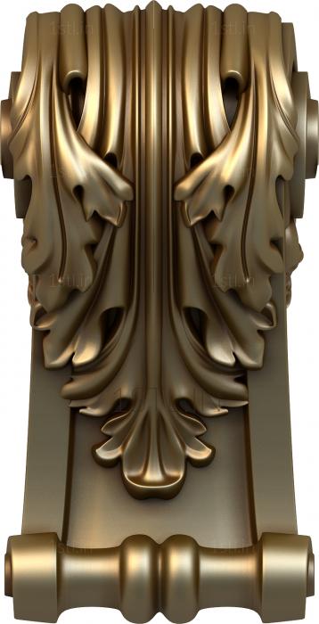 Corbels (KR_0343) 3D model for CNC machine