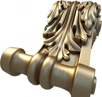 Corbels (KR_0343) 3D model for CNC machine