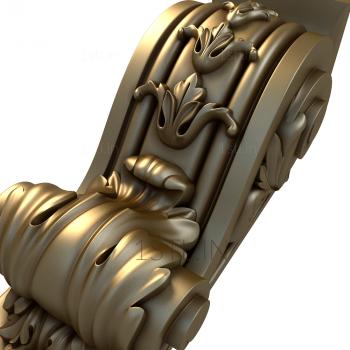 Corbels (KR_0364) 3D model for CNC machine