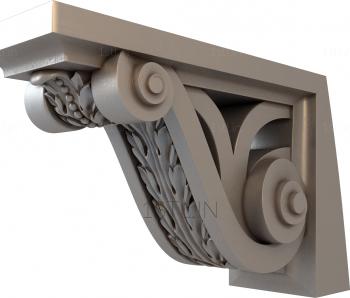 Corbels (KR_0380) 3D model for CNC machine