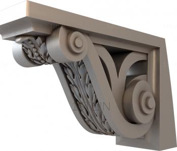 Corbels (KR_0381) 3D model for CNC machine