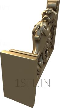 Corbels (KR_0399) 3D model for CNC machine