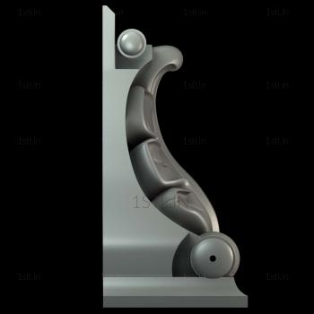 Corbels (KR_0418) 3D model for CNC machine