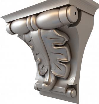 Corbels (KR_0418) 3D model for CNC machine