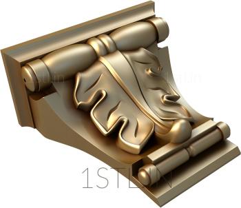 Corbels (KR_0418) 3D model for CNC machine