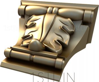 Corbels (KR_0418) 3D model for CNC machine