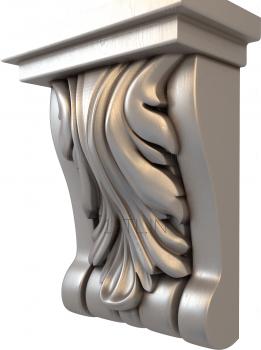 Corbels (KR_0439) 3D model for CNC machine