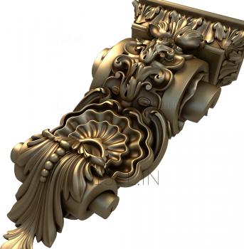 Corbels (KR_0451) 3D model for CNC machine