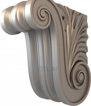 Corbels (KR_0470) 3D model for CNC machine