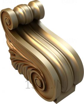 Corbels (KR_0470) 3D model for CNC machine