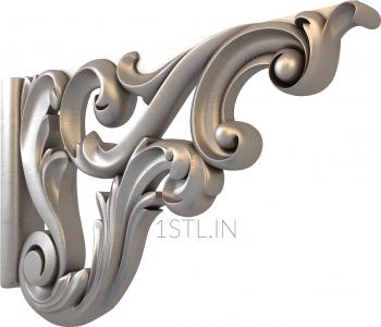 Corbels (KR_0475) 3D model for CNC machine