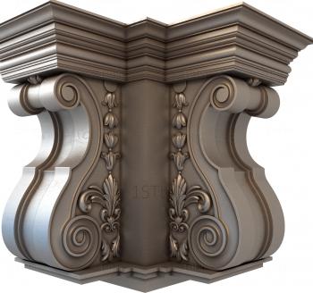 Corbels (KR_0491) 3D model for CNC machine