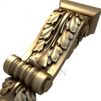 Corbels (KR_0492) 3D model for CNC machine