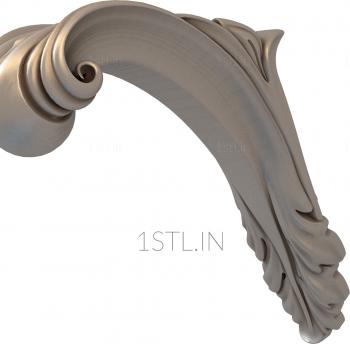 Corbels (KR_0507) 3D model for CNC machine