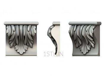 Corbels (KR_0521) 3D model for CNC machine