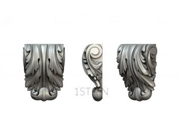 Corbels (KR_0527) 3D model for CNC machine