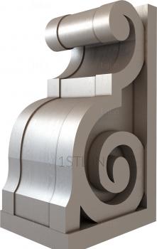 Corbels (KR_0542) 3D model for CNC machine