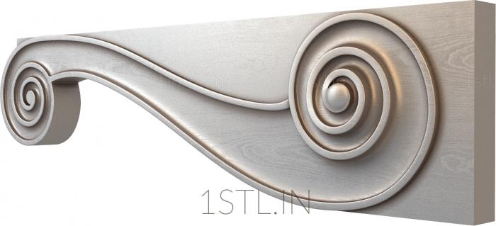 Corbels (KR_0546) 3D model for CNC machine