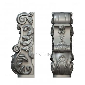 Corbels (KR_0569) 3D model for CNC machine