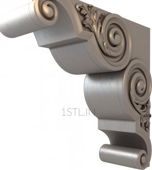 Corbels (KR_0588) 3D model for CNC machine