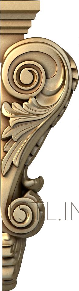 Corbels (KR_0600) 3D model for CNC machine