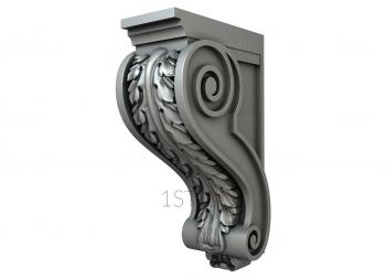 Corbels (KR_0612) 3D model for CNC machine