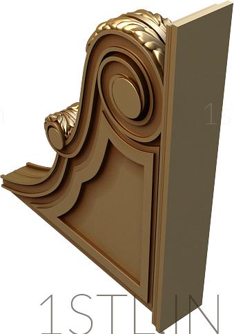 Corbels (KR_0619) 3D model for CNC machine