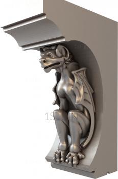 Corbels (KR_0620) 3D model for CNC machine