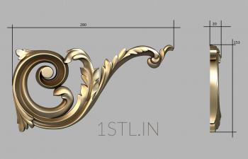 Corbels (KR_0624) 3D model for CNC machine