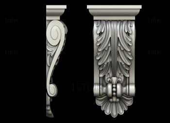 Corbels (KR_0631) 3D model for CNC machine