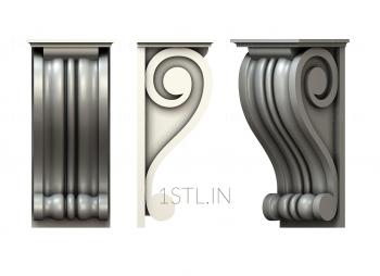 Corbels (KR_0646) 3D model for CNC machine