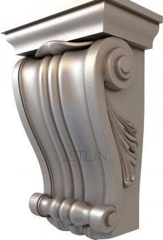 Corbels (KR_0647) 3D model for CNC machine