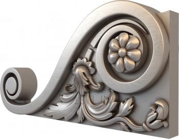 Corbels (KR_0653) 3D model for CNC machine