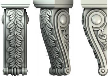 Corbels (KR_0691) 3D model for CNC machine