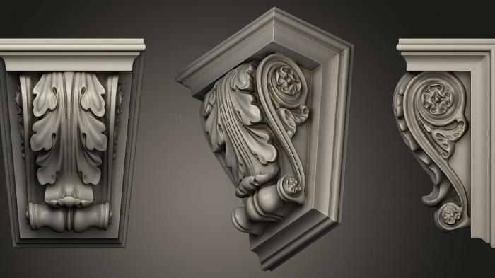 Corbels (KR_0698) 3D model for CNC machine