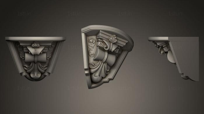 Corbels (KR_0699) 3D model for CNC machine