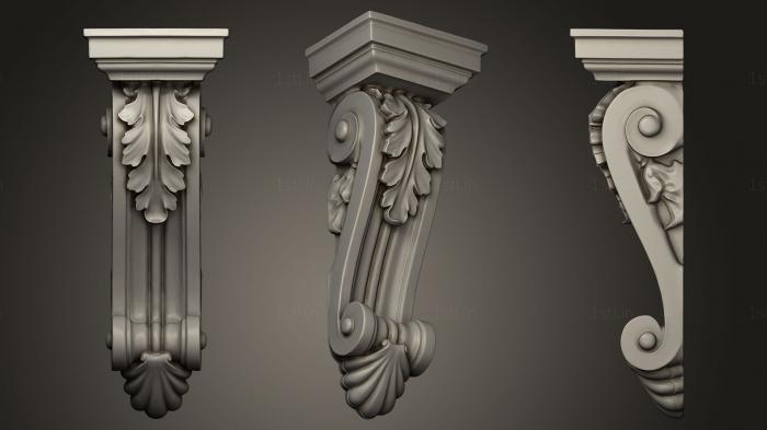 Corbels (KR_0700) 3D model for CNC machine