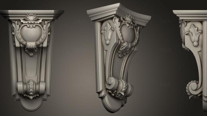 Corbels (KR_0701) 3D model for CNC machine