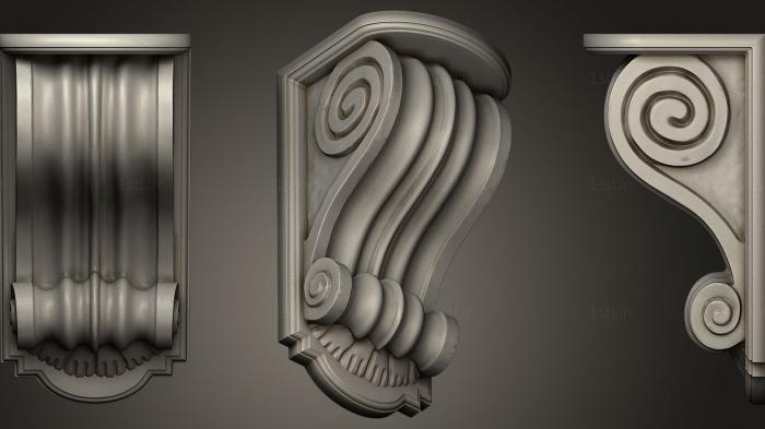 Corbels (KR_0702) 3D model for CNC machine